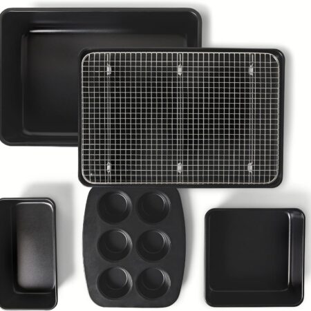 Nonstick Bakeware 6-Piece Set, Stackable, Dishwasher and Oven-Safe, Baking Pan